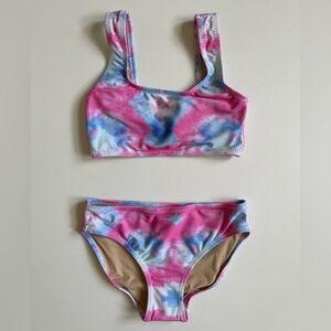 Shade Critters Girl’s Cotton Candy Tie-Dye Bikini - 7Y
